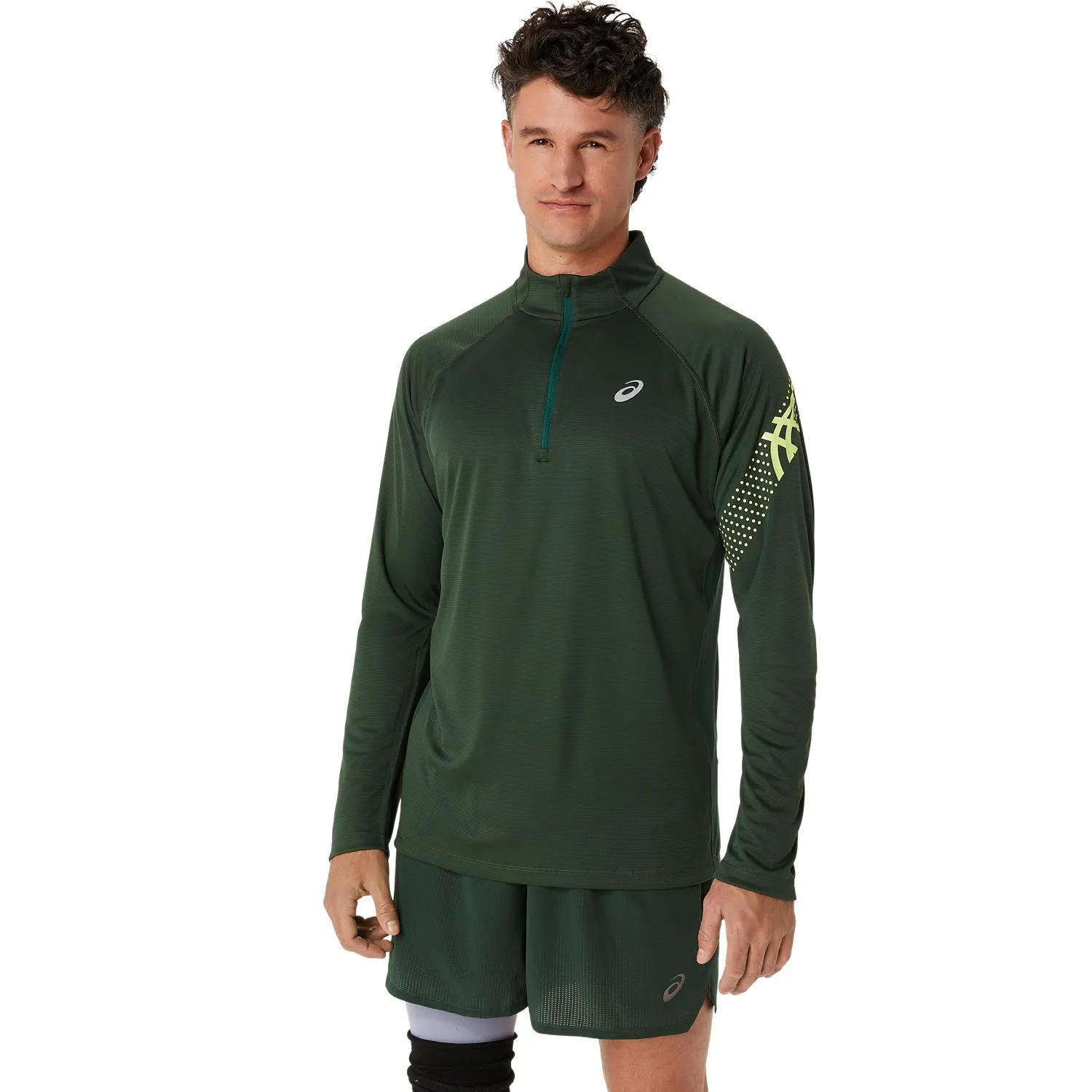 ASICS ICON LONG SLEEVE MENS HALF ZIP TOP