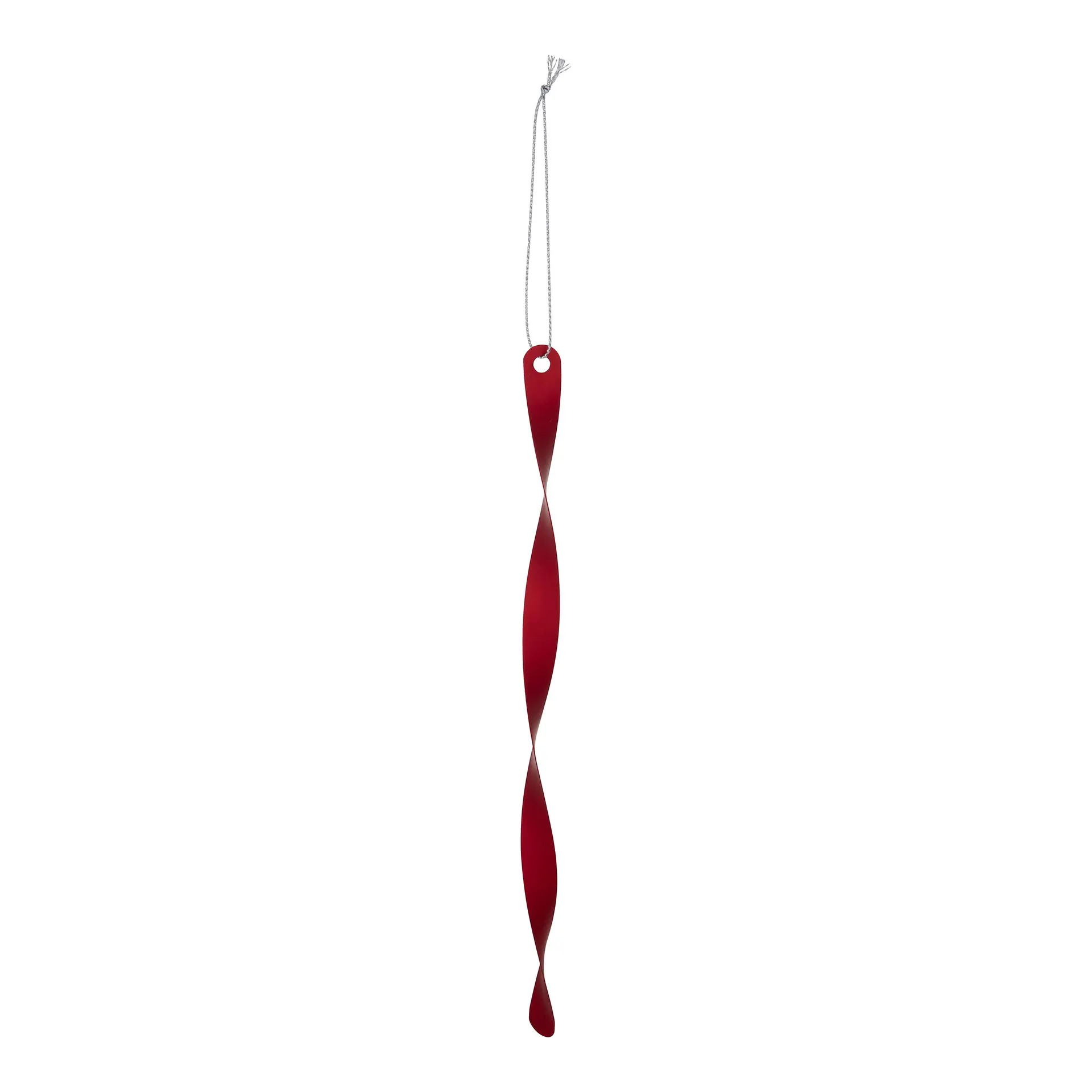 Refined classics Red Twisted Metal Hanging decoration set, Pack of 6