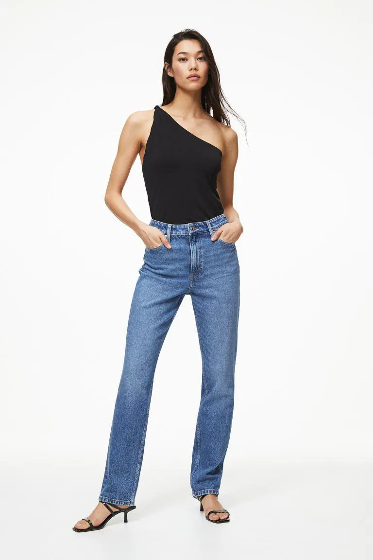 Slim Straight Ultra High Jeans