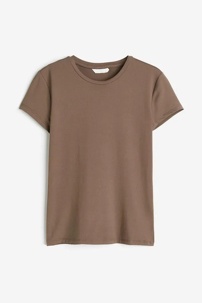 Fitted microfibre T-shirt