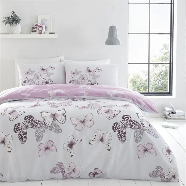 Butterfly Reversible Duvet Cover Set