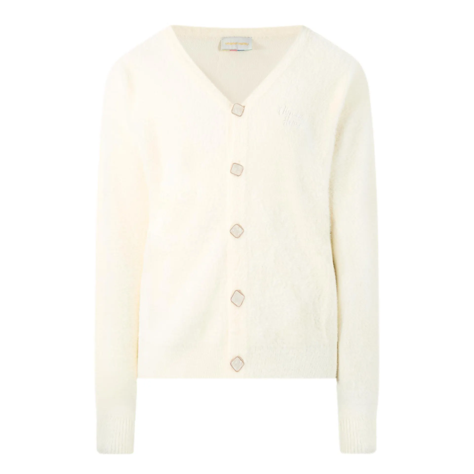 Logo Brushed Cardigan