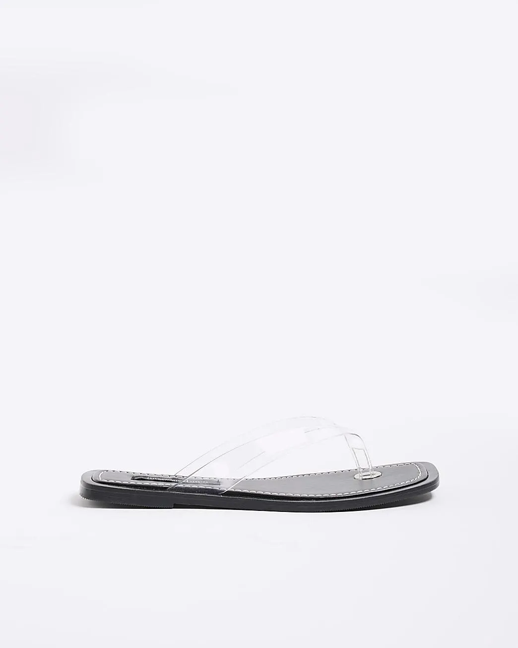Clear Toe Thong Flat Sandals