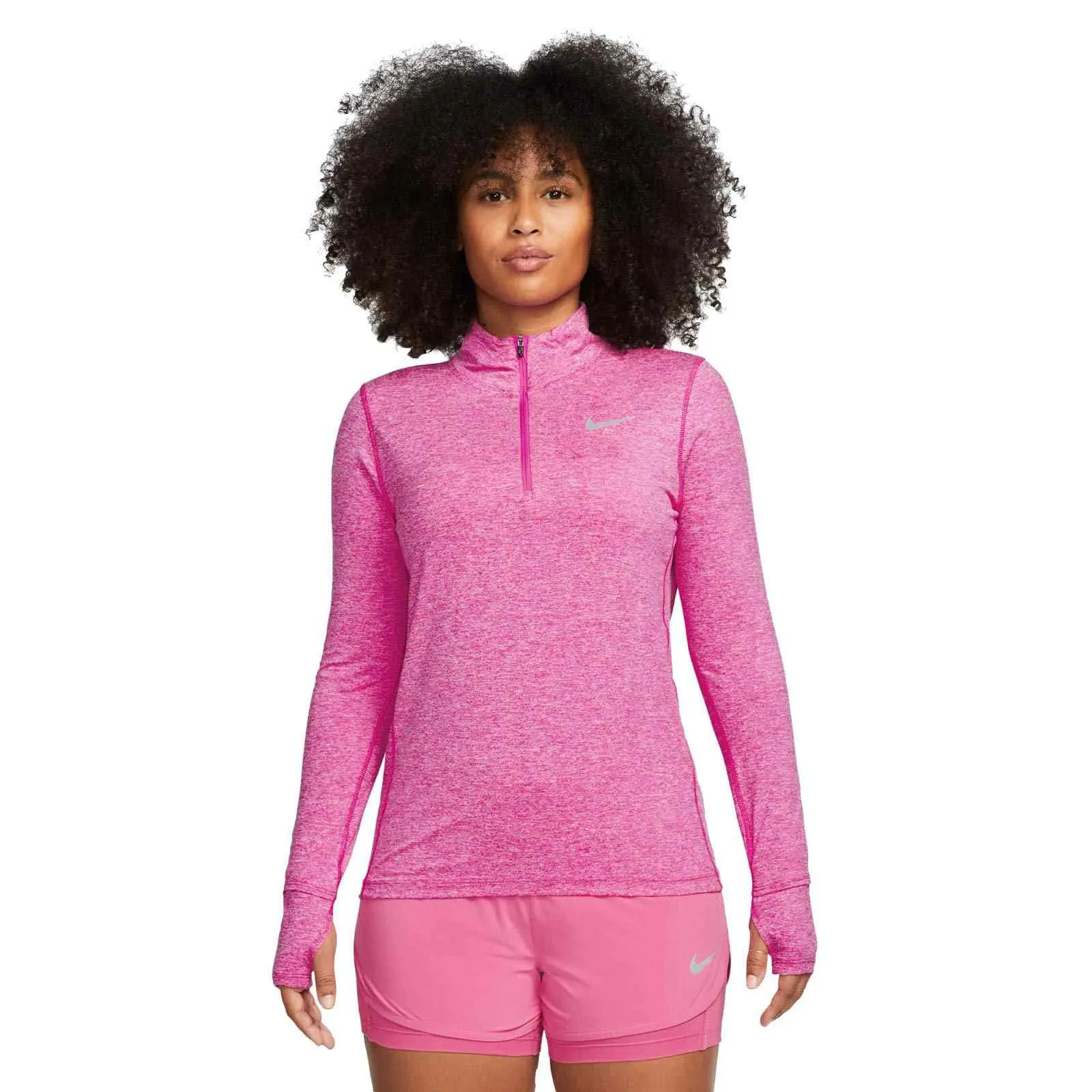 NIKE ELEMENT WOMENS HALF ZIP RUNNING TOP