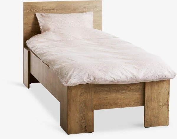 Bed frame VEDDE 90x200 wild dark oak colour