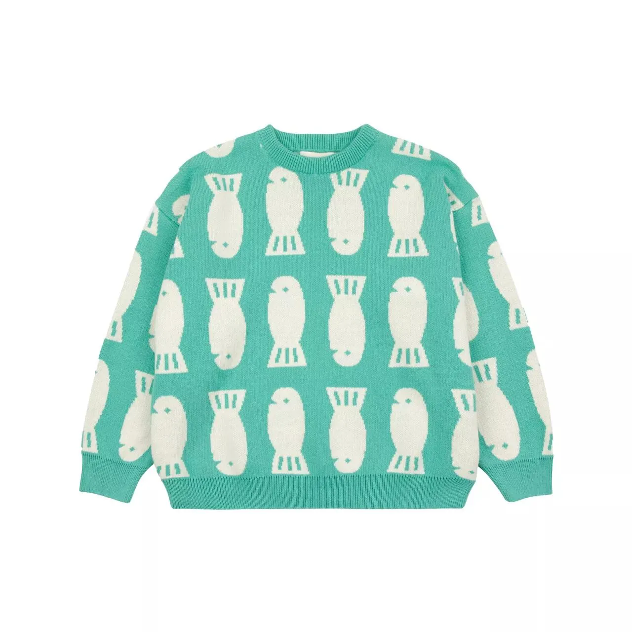 BOBO CHOSES Lucky Fish Jacquard Sweater