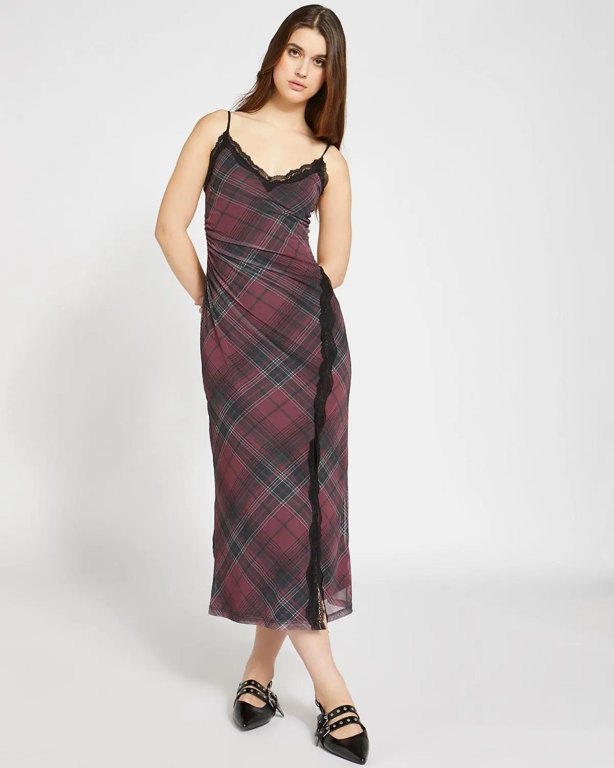 Savida Lace Trim Dress