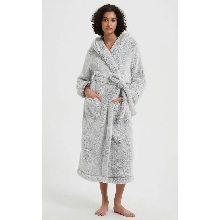 Luxury Hooded Fleece Dressing Gown