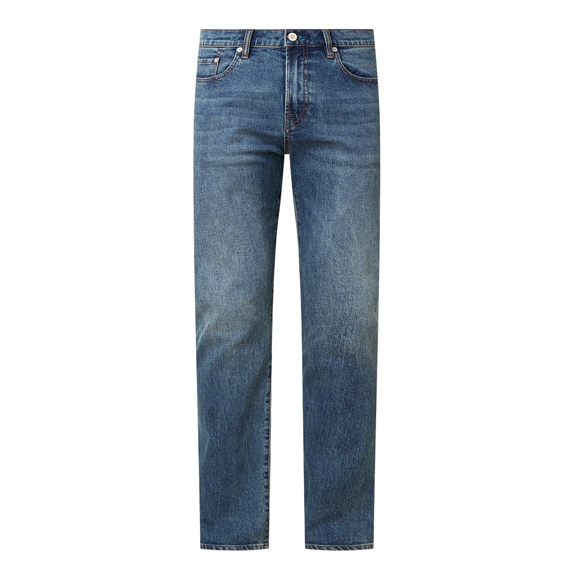 Mid-Rise Tapered Jeans