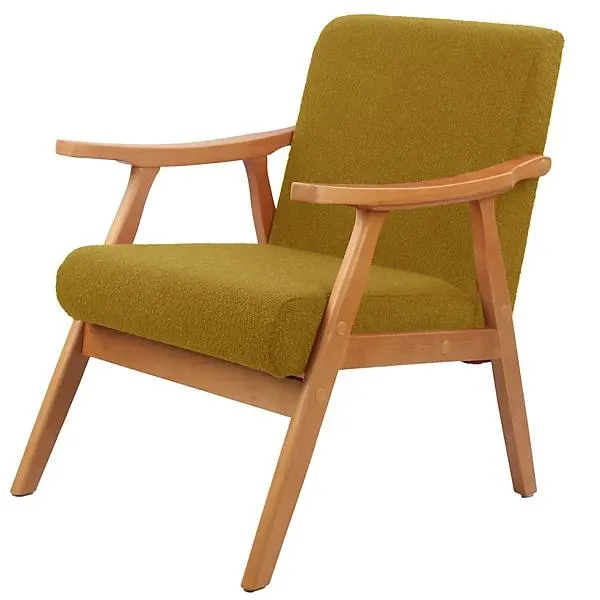 Glanna Mustard yellow Occasional chair (H)830mm (W)640mm (D)770mm