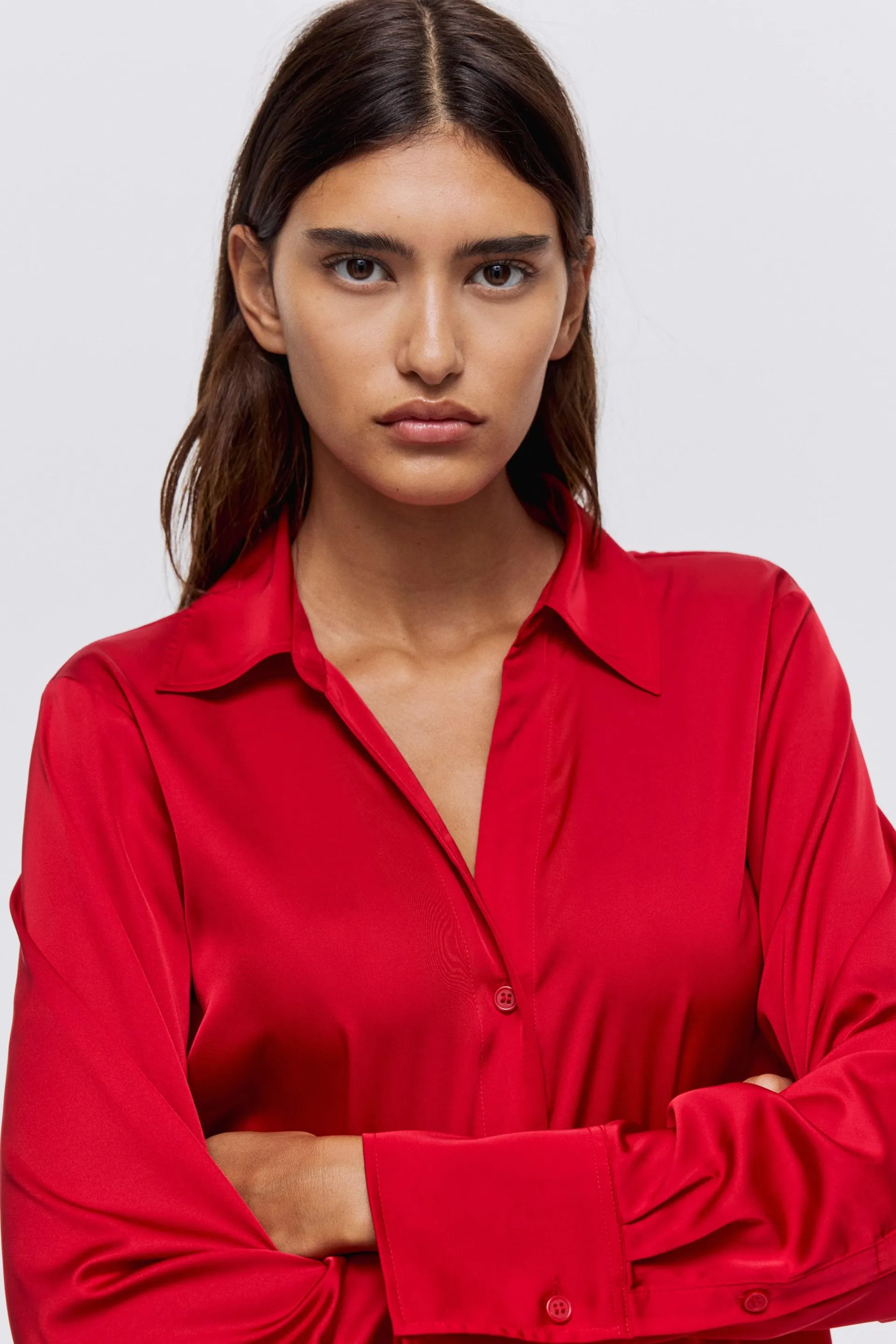 V-neck blouse
