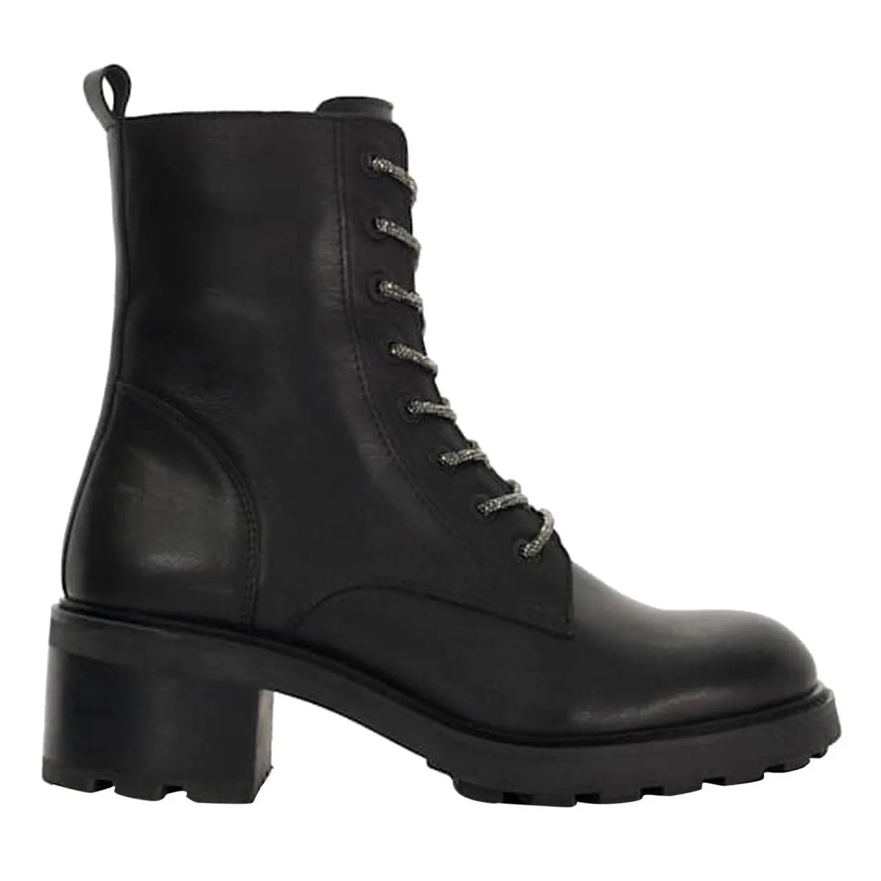 DUNE LONDON Plexie Chunky Glitter Lace-Up Biker Boots €215.00 €150.00