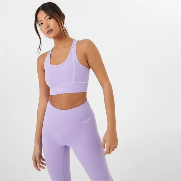 Active Contrast Stitch Sports Bra