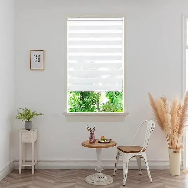 GoodHome Elin Corded Off white Day & night Roller Blind (W)90cm (L)180cm