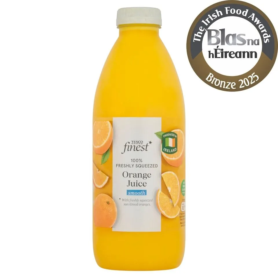 Tesco Finest 100% Freshly Squeezed Smooth Orange Juice 1 Litre