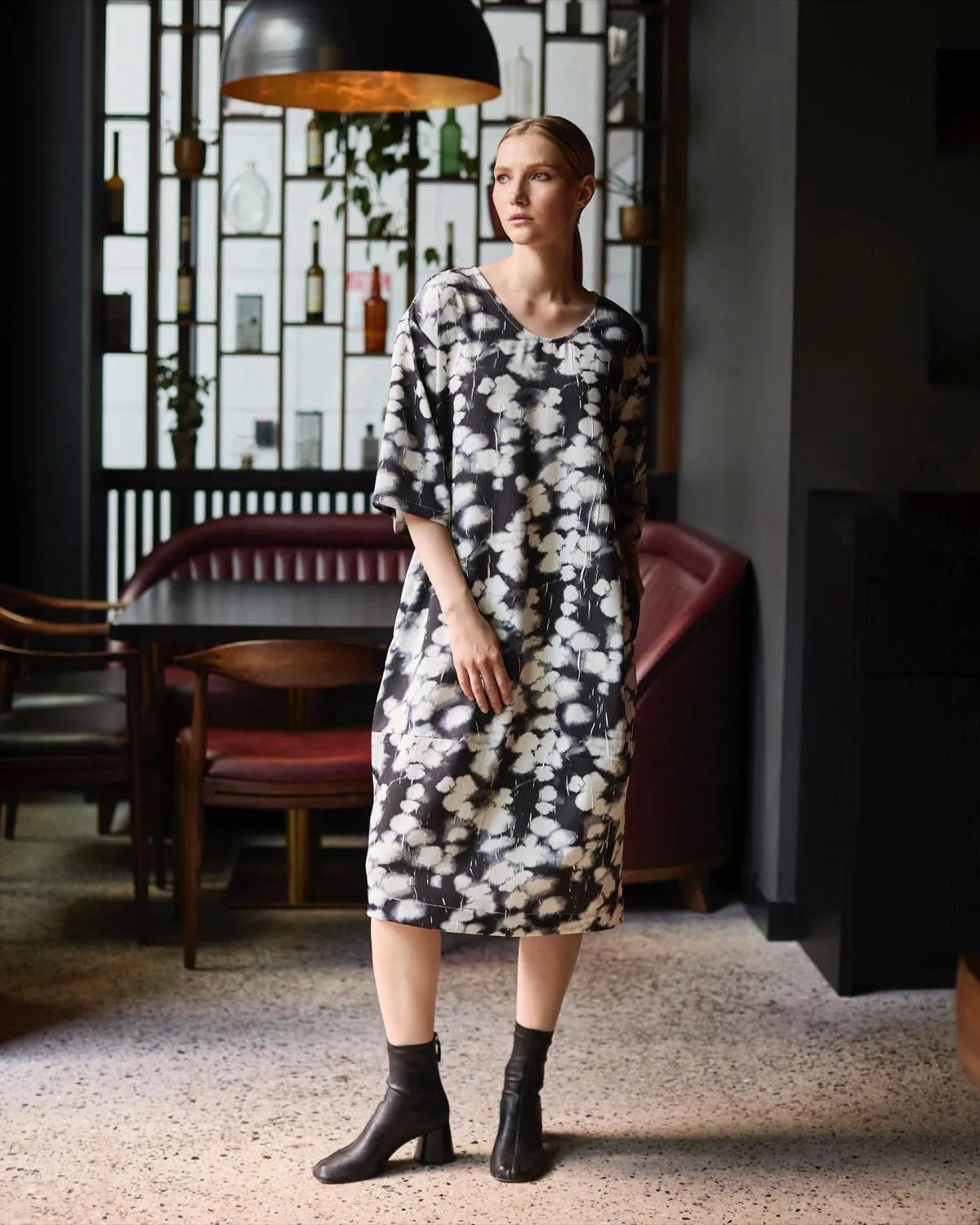 Carolyn Donnelly The Edit Ink Print Dress