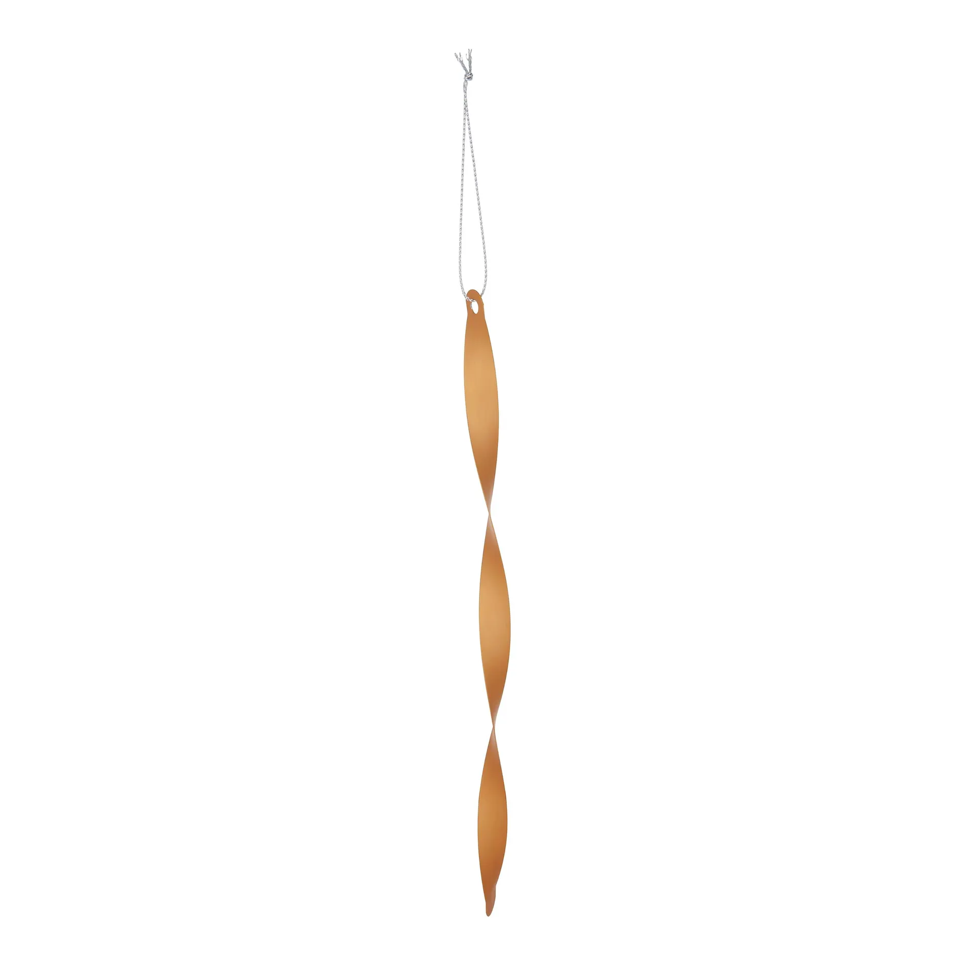 Refined classics Gold effect Twisted Metal Hanging decoration set, Pack of 6