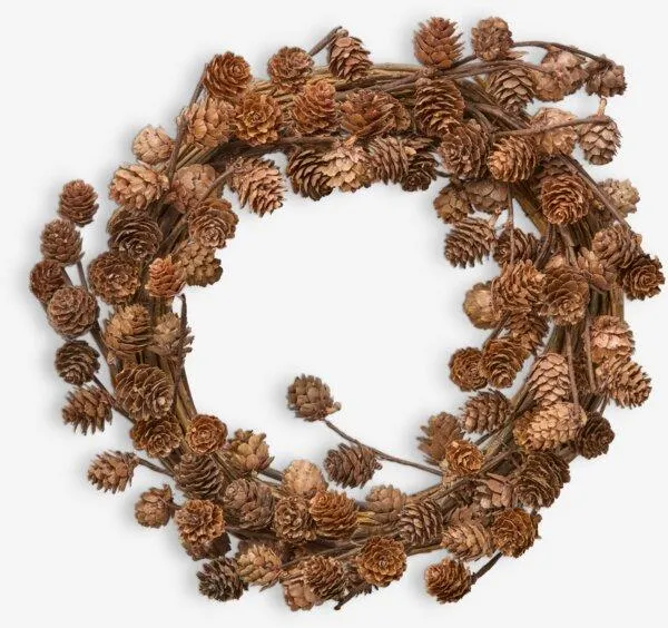 Wreath HOD D40cm w/pinecones