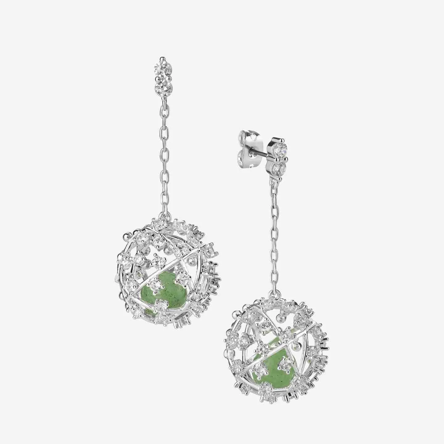 Green Aventurine Firmament Earrings