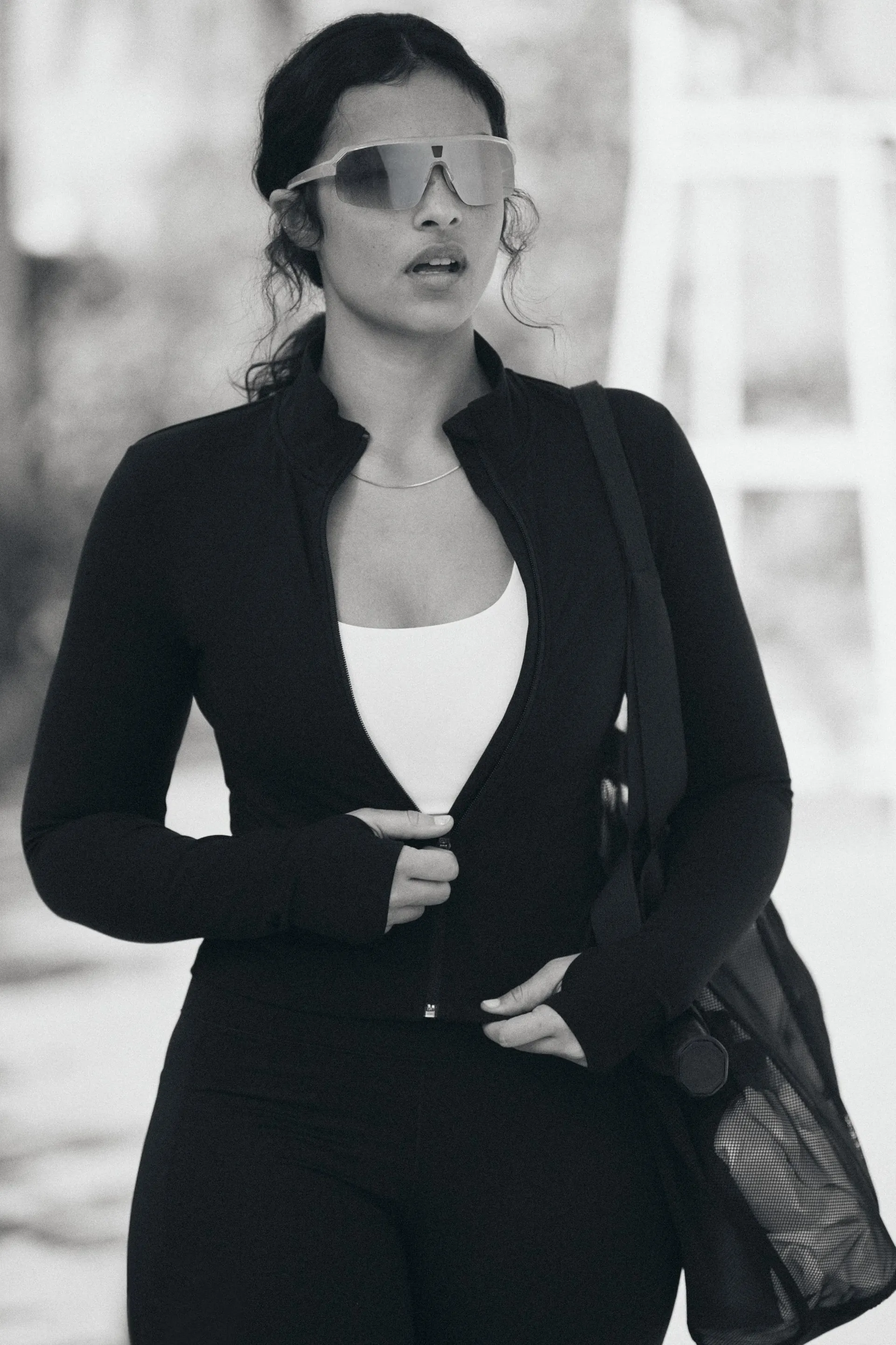 Zip-through sports jacket with SoftMove™