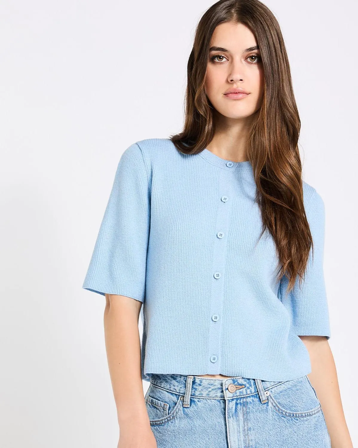Savida Knit Short-Sleeved Cardigan