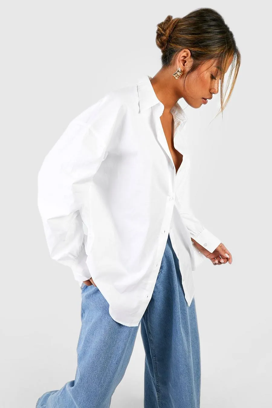 Oversized Cotton Poplin Shirt