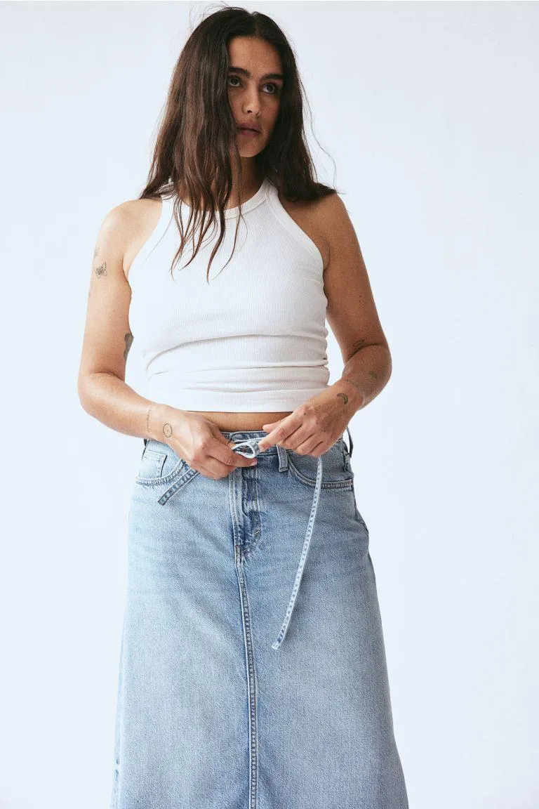 Feather Soft Denim skirt