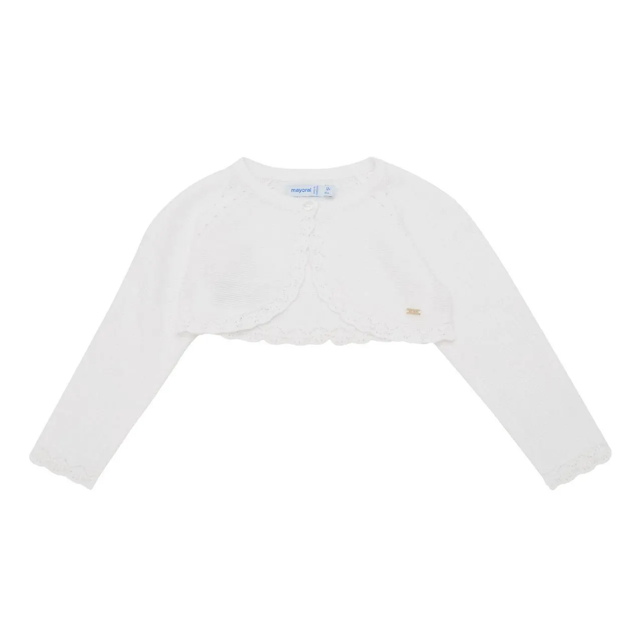 Scalloped Edge Knitted Bolero