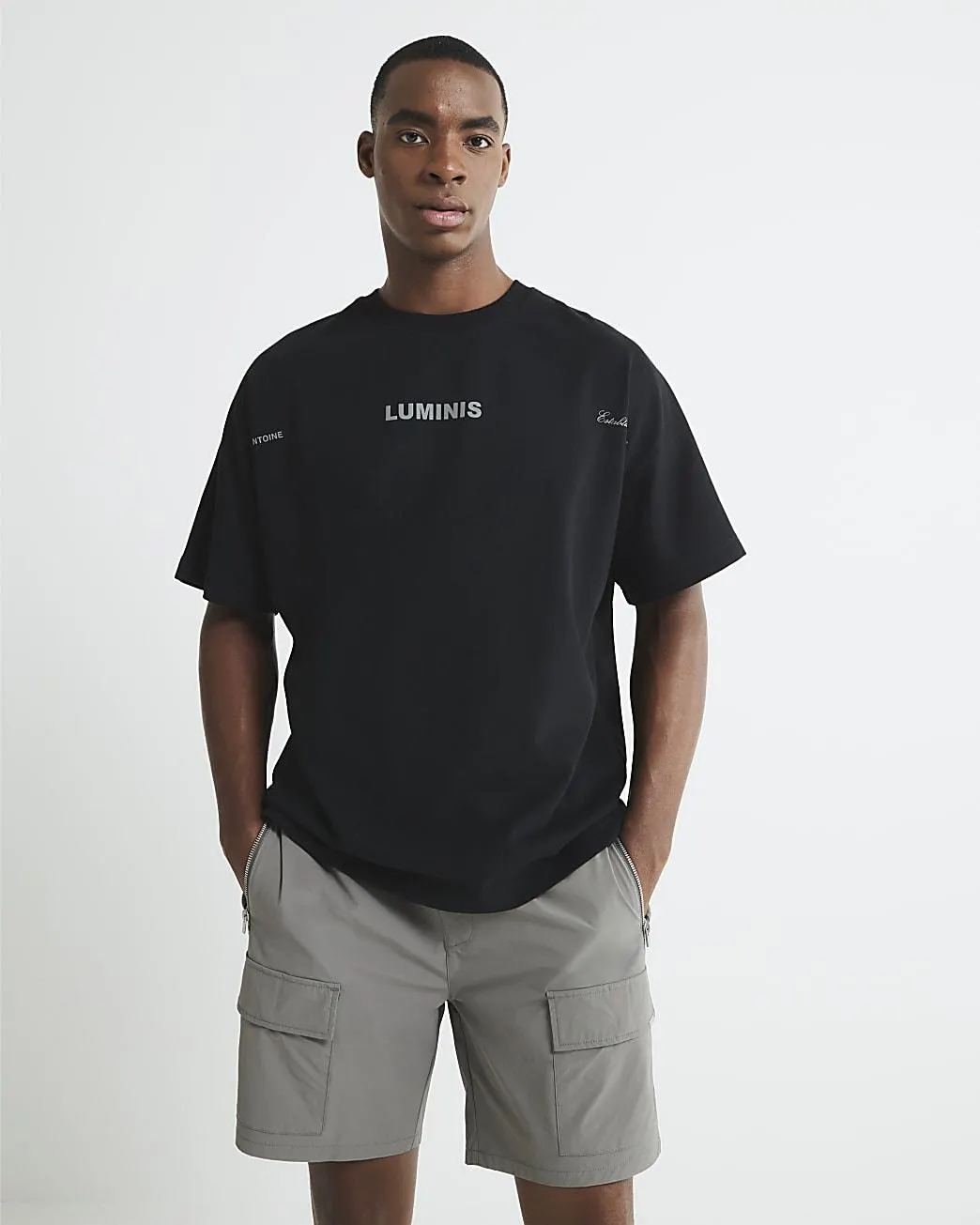 Black Short Sleeves Luminis T-Shirt
