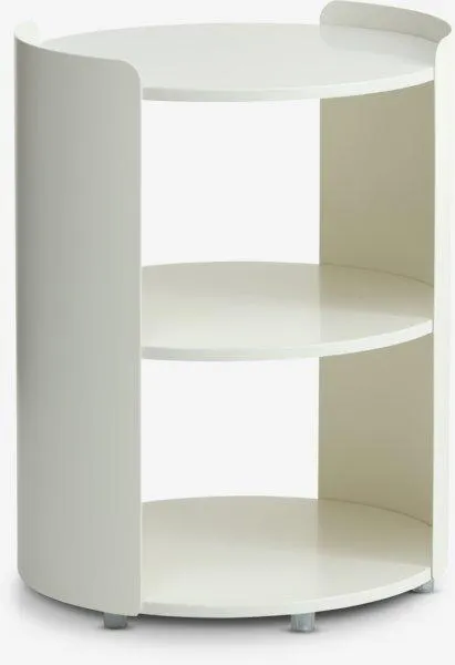 Yöpöytä table BALLING 1 hylly valkoinen