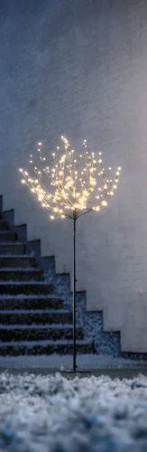 Albero con luci LED SANDROSE H180 cm con 180 LED e timer