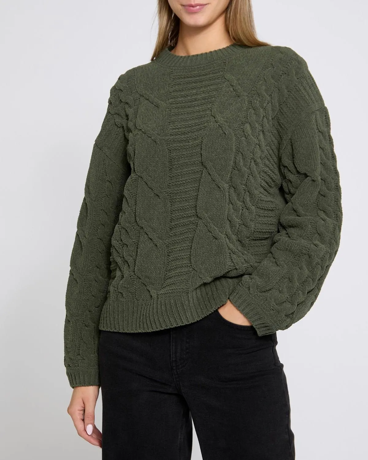 Chenille Cable Jumper