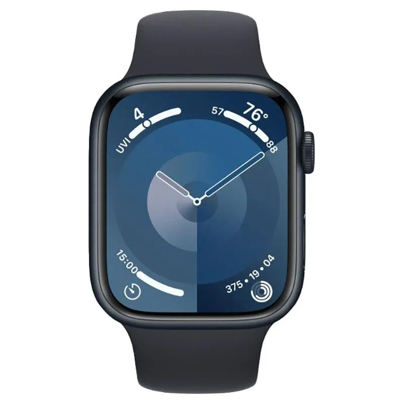 Apple Watch Series 9 GPS 45MM S/M Midnight Aluminium Case with Sport Band - Midnight | MR993QA/A