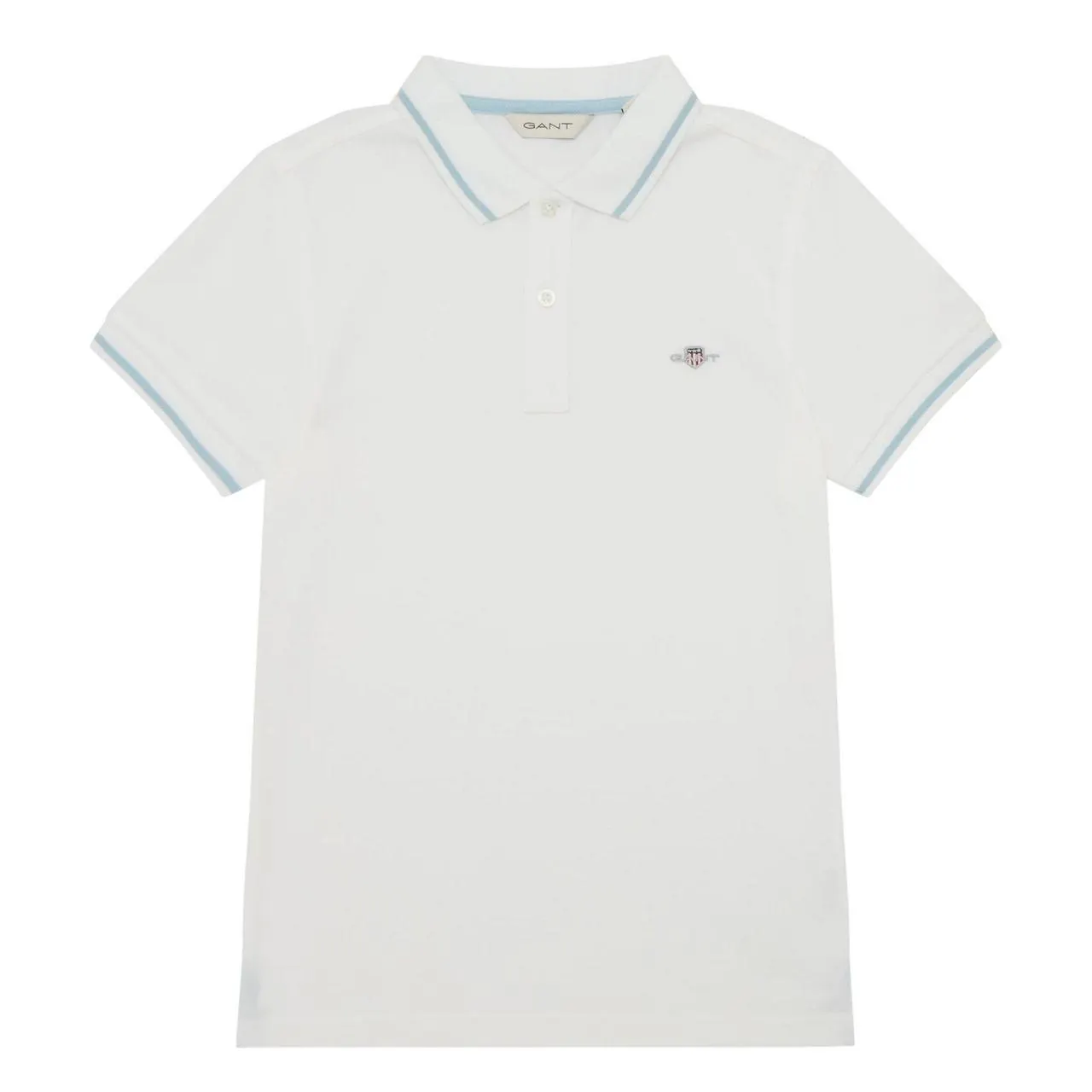 New in GANT KIDS Shield Logo Tipped Polo Shirt €70.00