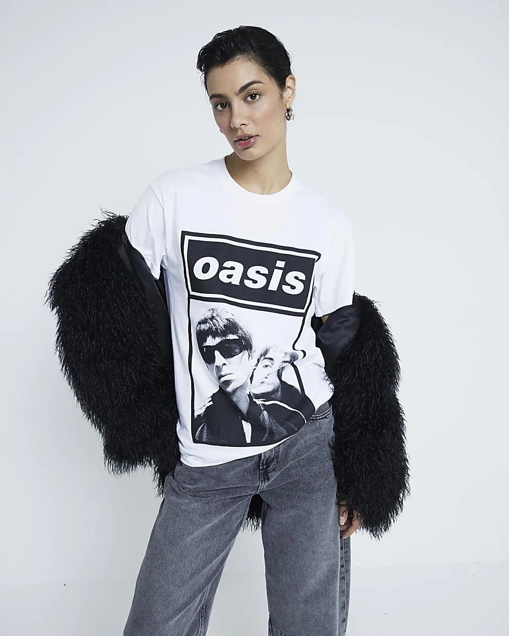 White Short Sleeve Oasis T-shirt