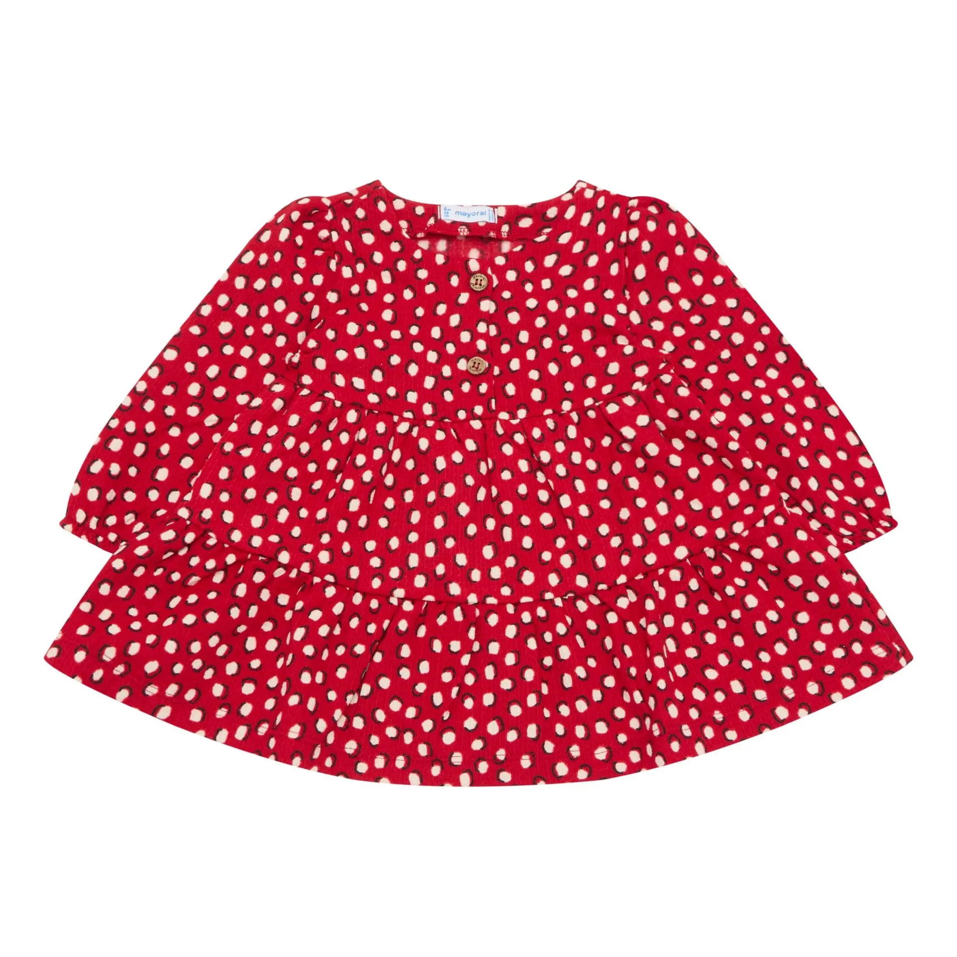Day Dotted Ruffle Dress