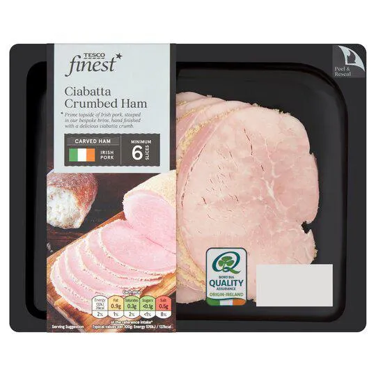 Tesco Finest Ciabatta Crumbed Ham 140G