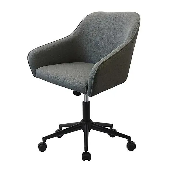 Arvor Grey Linen effect Office chair (H)945mm (W)620mm (D)640mm