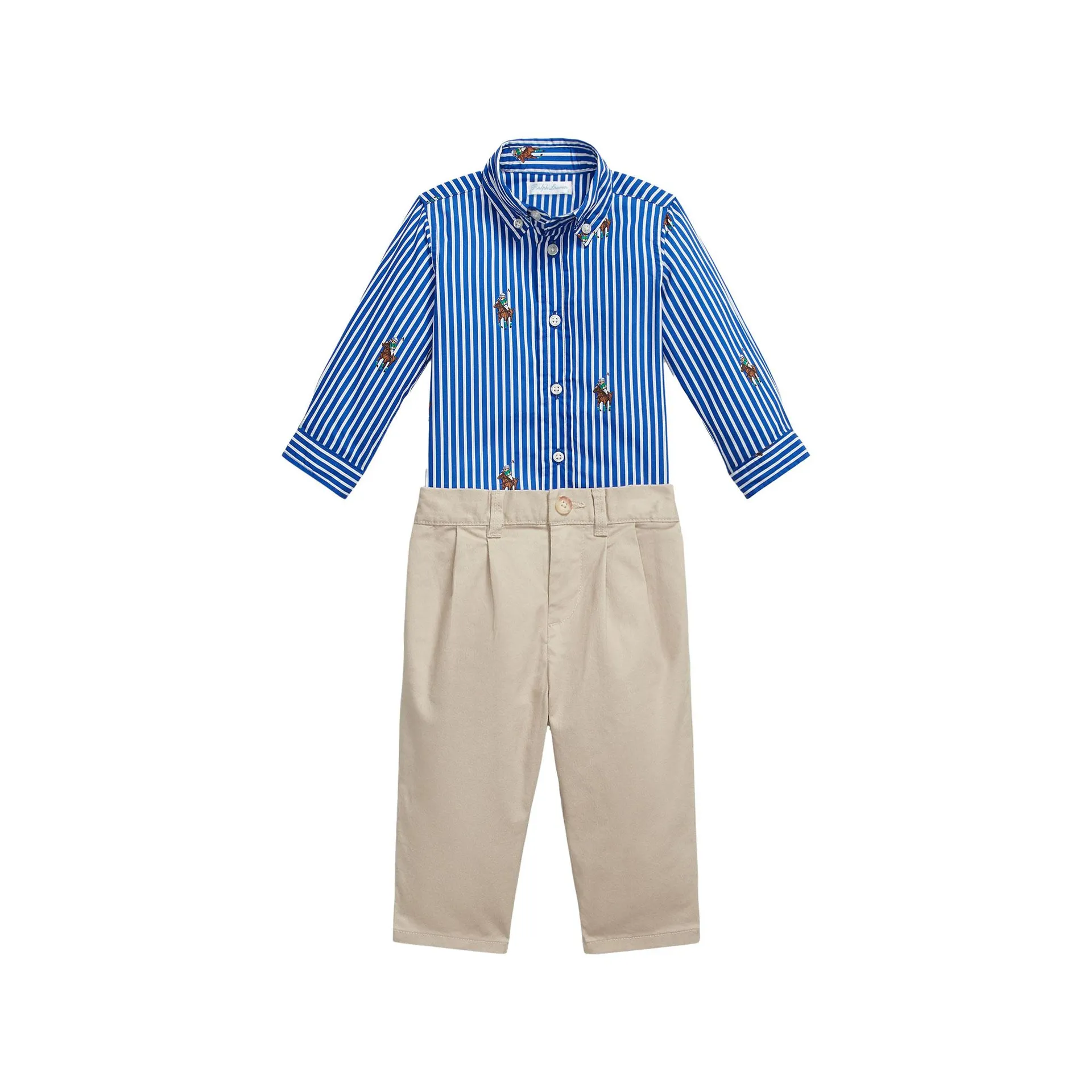 Polo Bear Shirt & Pants Two-Piece Set (3-24 Months)