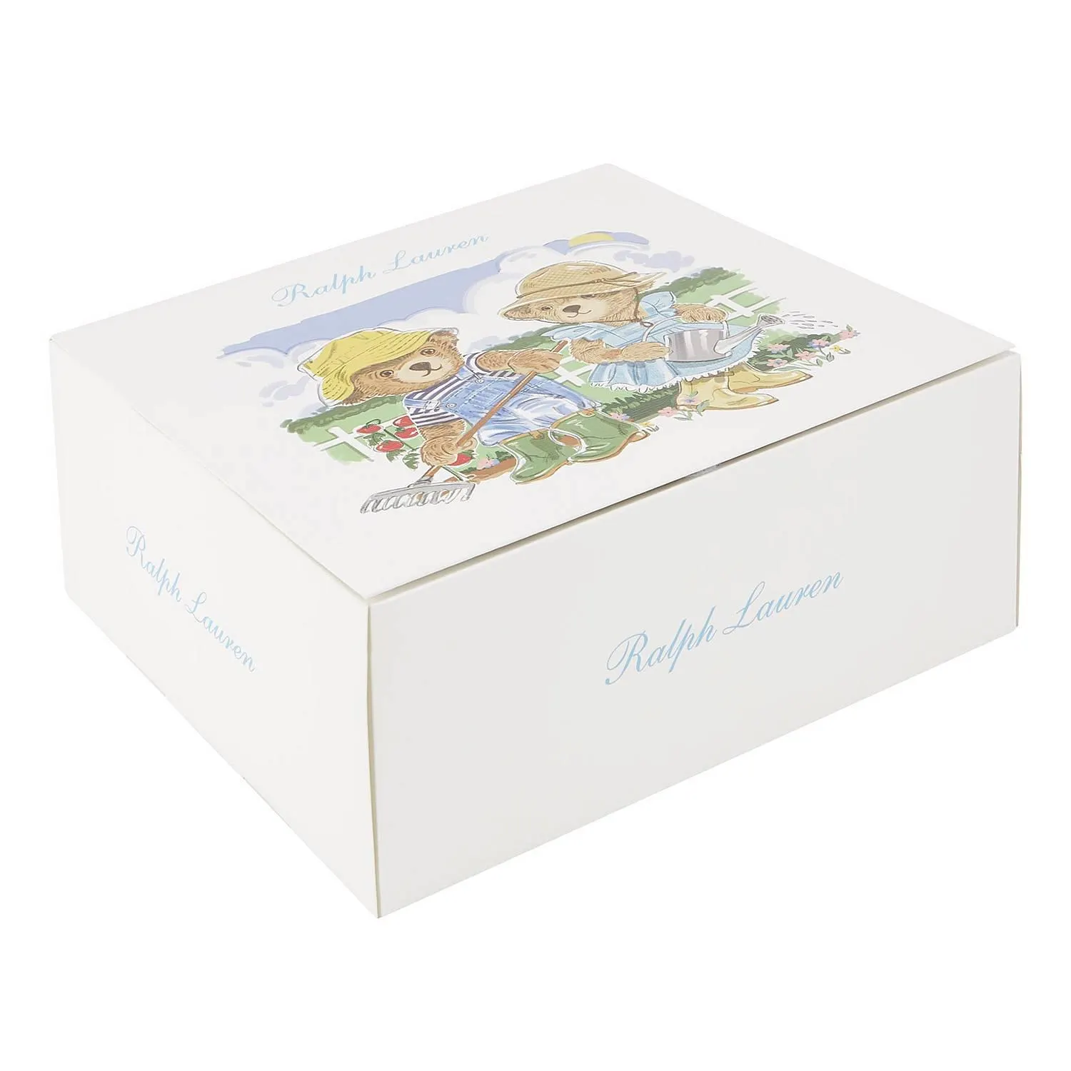 Garden Bear Babygrow and Blanket Five-Piece Gift Set