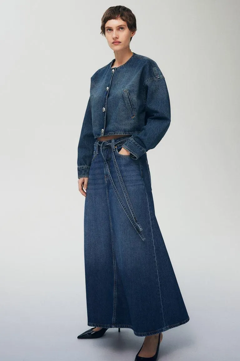 Feather Soft Denim skirt