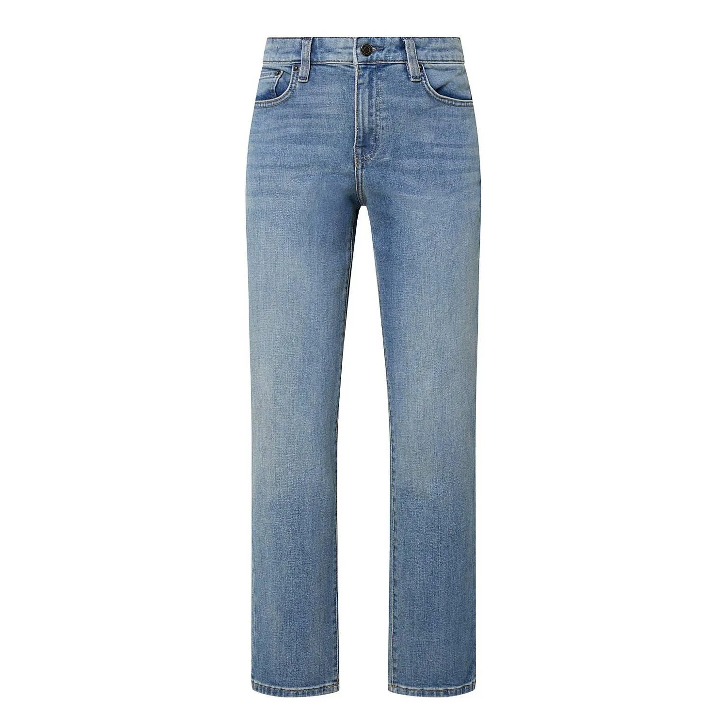 Mid-Rise Straight Leg Jeans