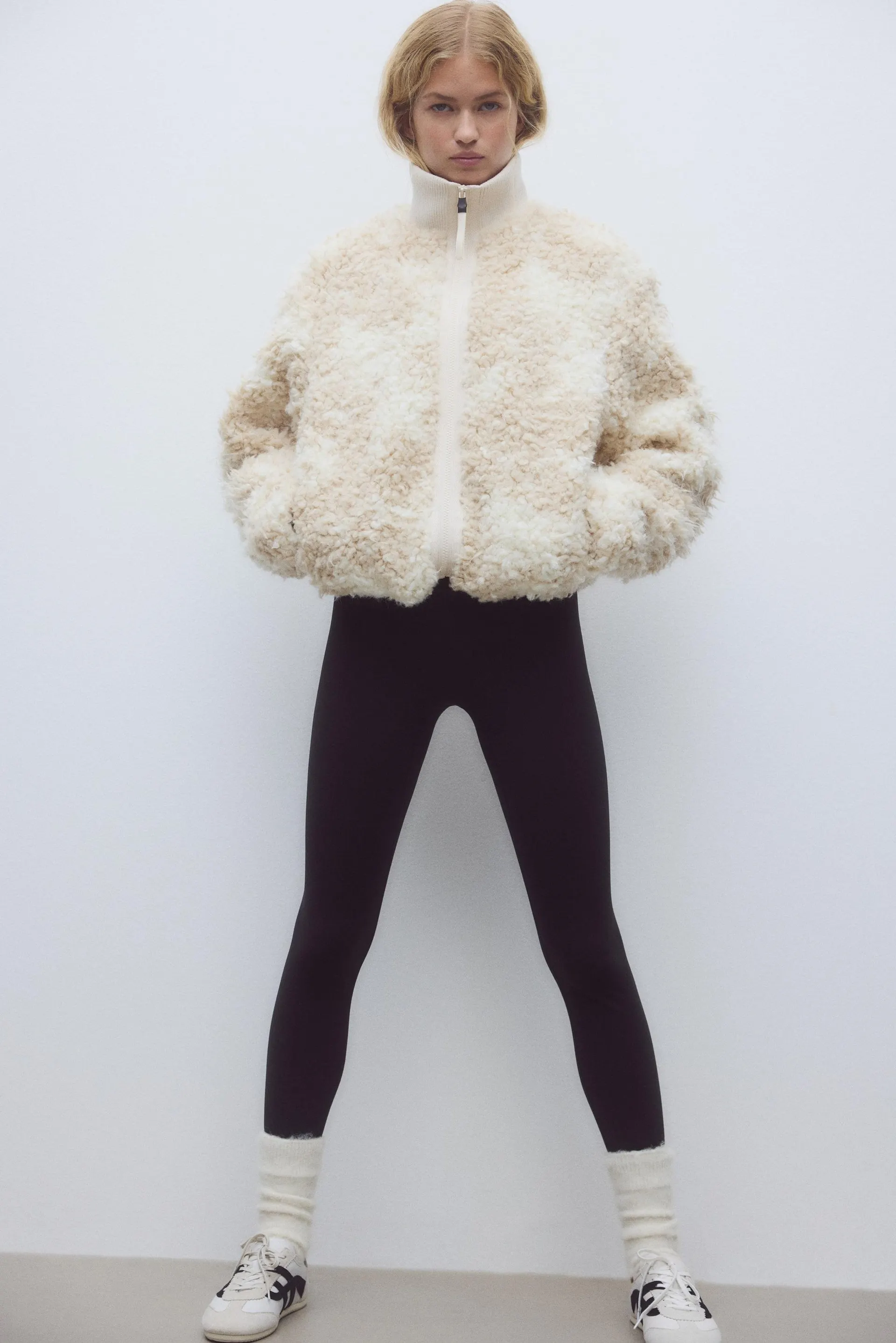 Sports fleece leggings with SoftMove™