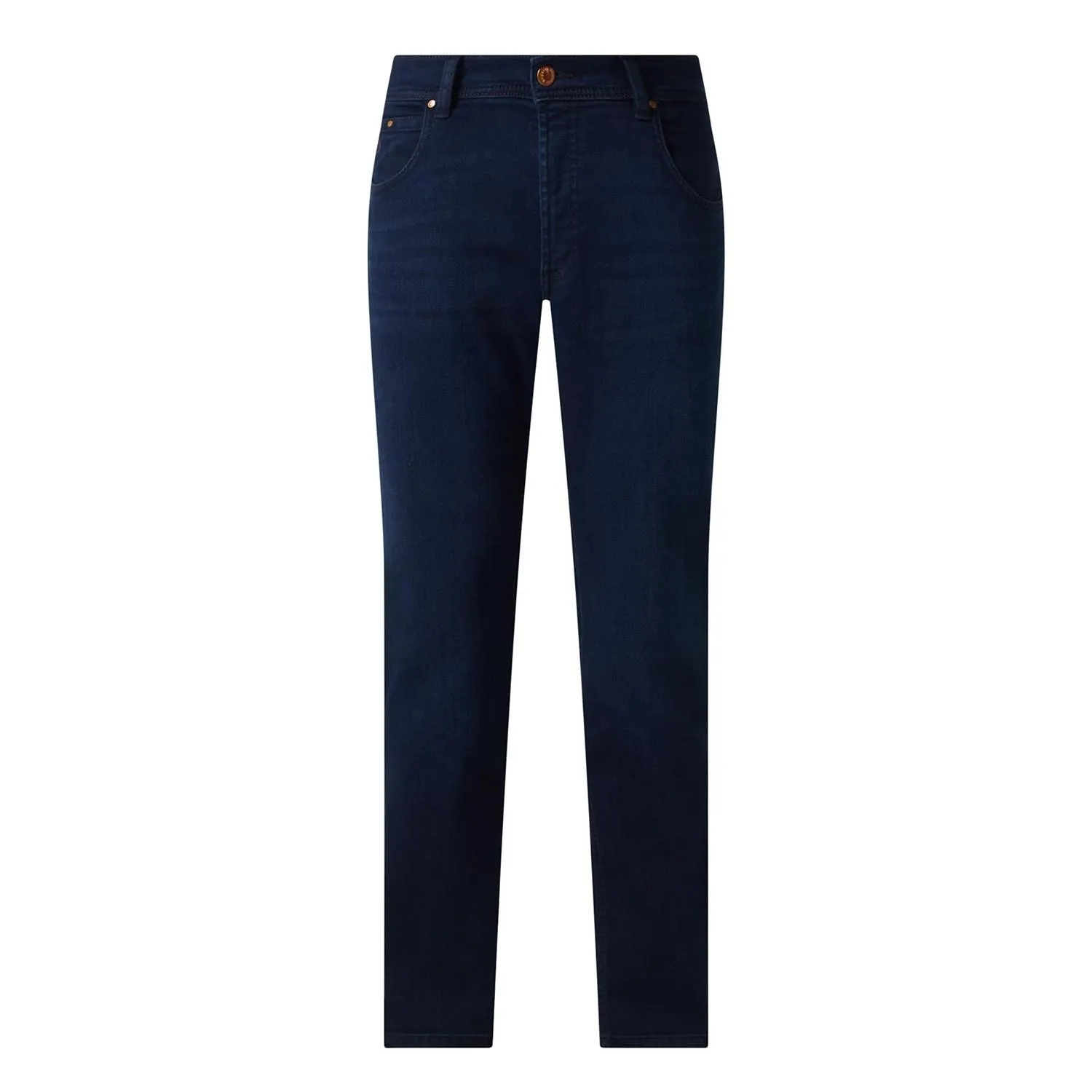 Mid Rise Straight Leg Jeans