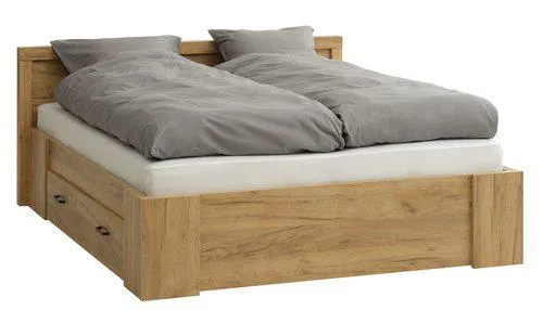 Bed frame LINTRUP Euro Double oak