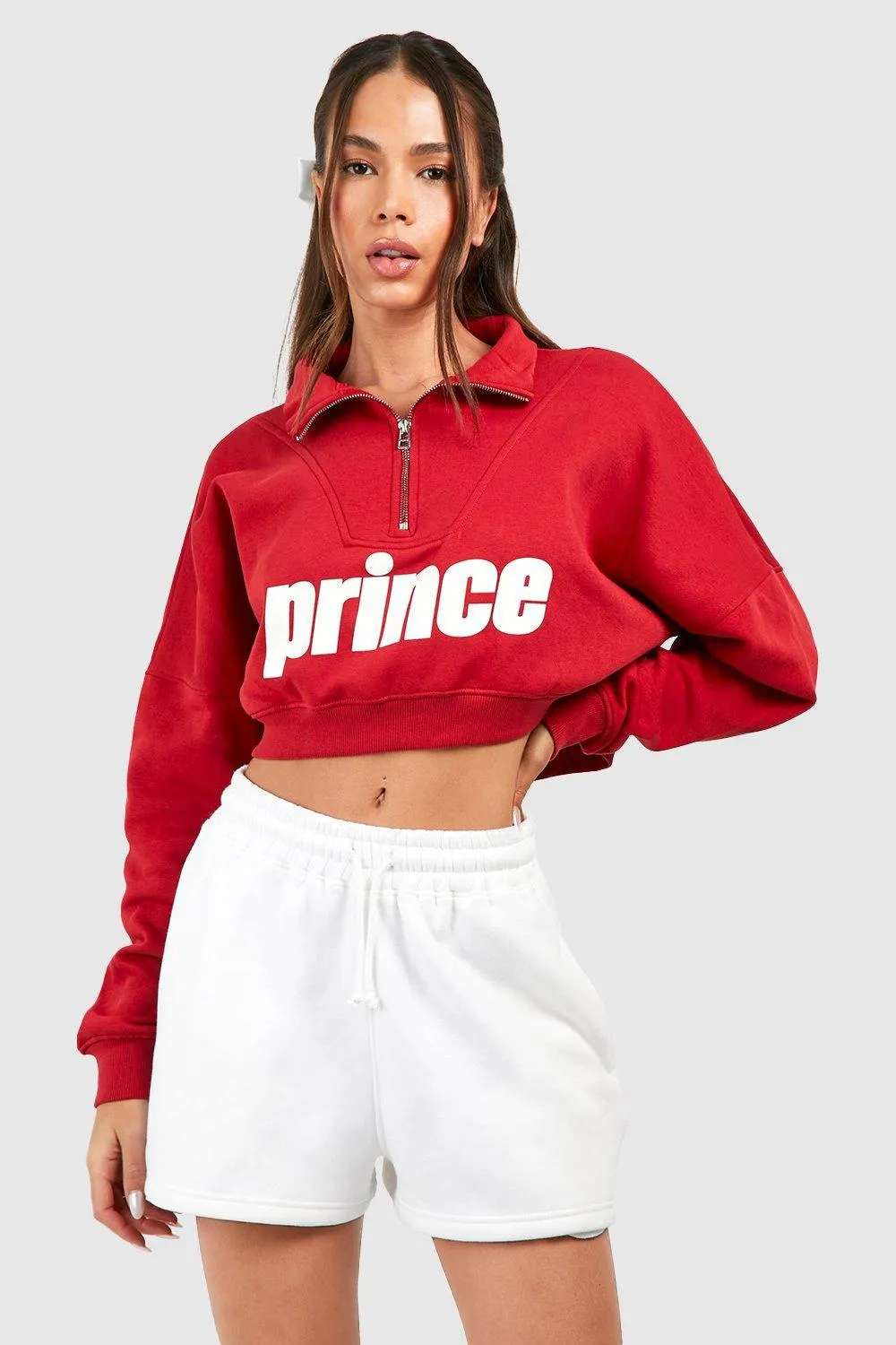 Prince Half Zip Oversized Sweatshirt