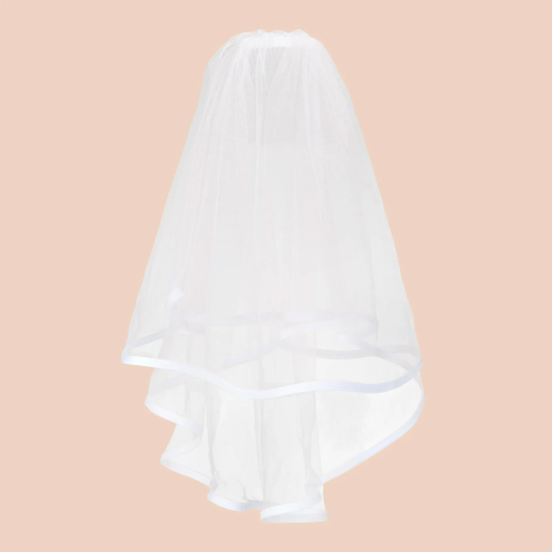 Satin Trim Communion Veil