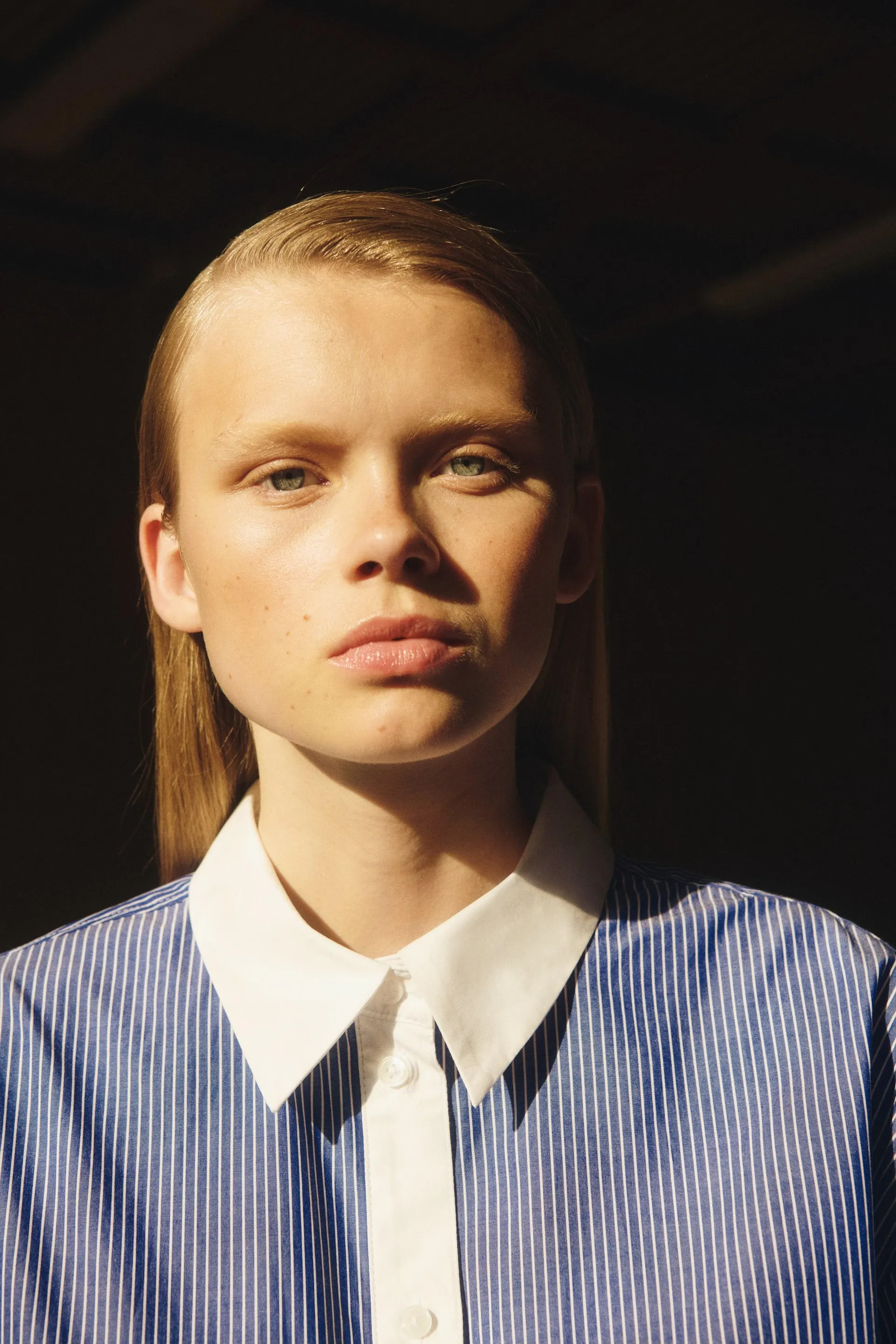 Oversized poplin shirt