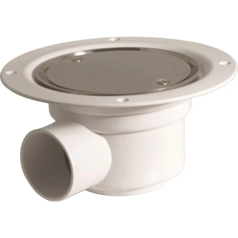 McAlpine 50mm Water Seal Trap Shower Gully S/Steel Cover Plate