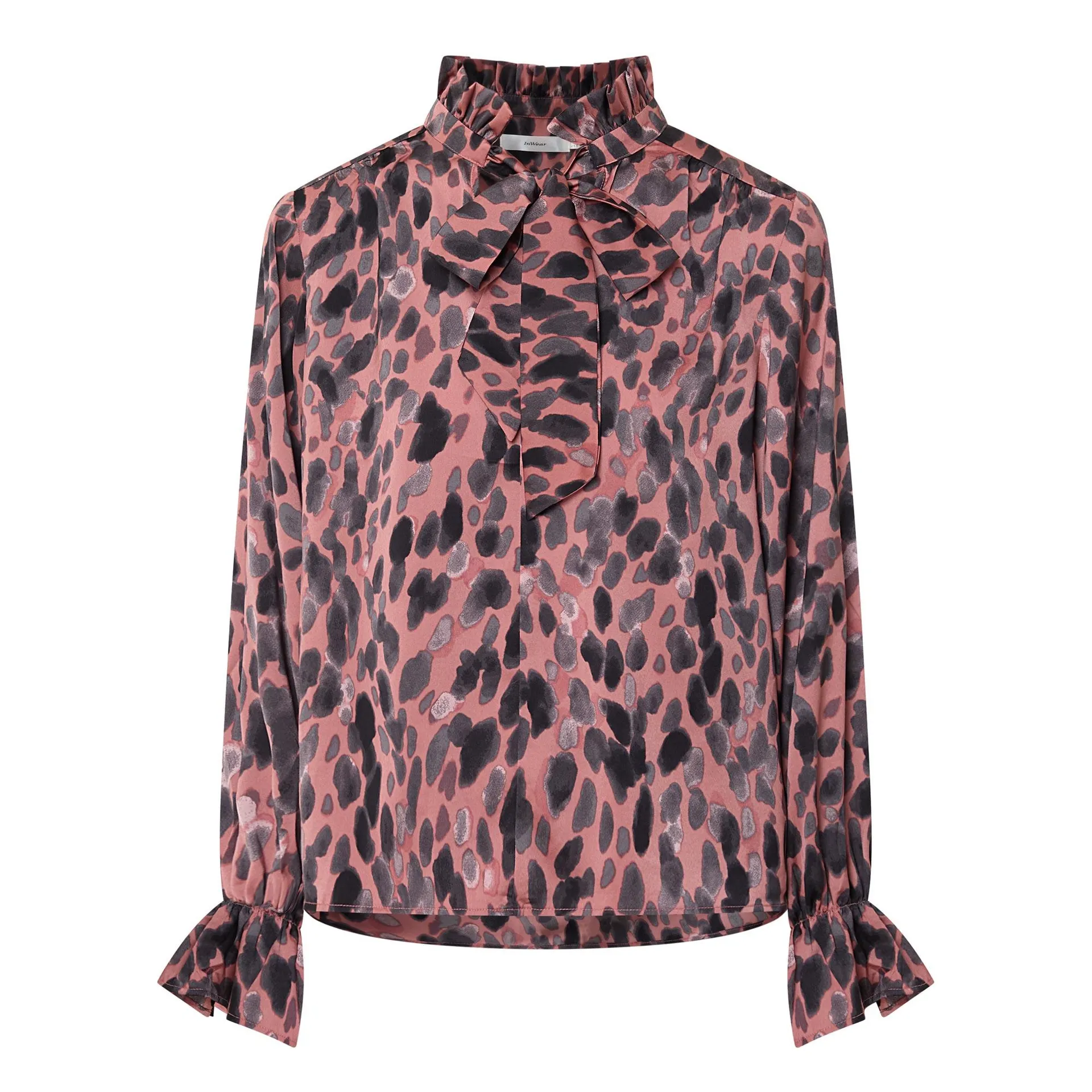 Gracie Tie-Neck Animal Print Blouse